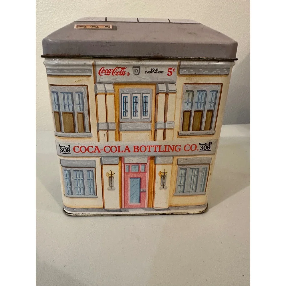 Vintage 1992 Coca-Cola Bottling Company Tin Bristol Ware Coke House